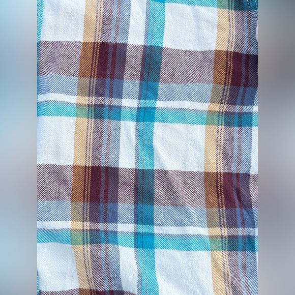 PACSUN Plaid Button Up Hooded Flannel Shirt Size Large (Has Pockets) - Picture 5 of 6